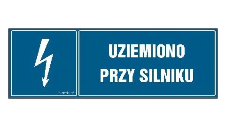 ZNAK - HH049 Siłownia prądu stałego 45 x 15 cm PN - Płyta 1mm