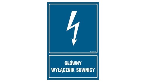 ZNAK - HG039 Rozdzielnia 15 kV 70 x 105 cm PN - Płyta 1mm