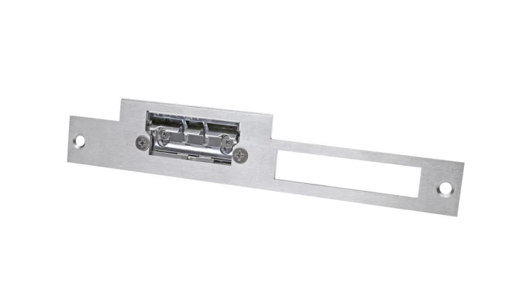 Płaskownik długi do elektrozaczepu Hartte z wyślizgiem OK-C3, 200x24x3 mm., stal nierdzewna