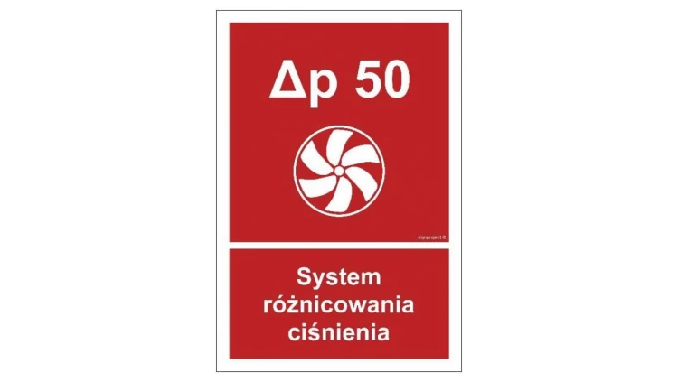 ZNAK - BC049 Drzwi przeciwpożarowe, Nie blokować ! Fire door, Keep clear ! prawostronne 100 x 50 cm KS - Folia podłogowa foto.