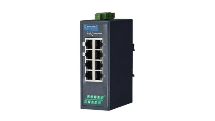 Przemysłowy zarządzalny switch PROFINET MRP Master - 8 portów Fast Ethernet 10/100Mb/s EKI-5528-PNMA-AE