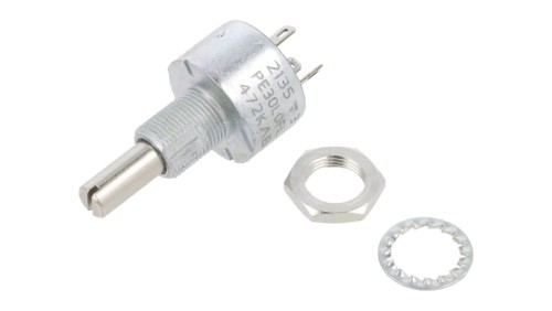 PE30L0FL472KAB Potencjometr: osiowy jednoobrotowy 4,7k 3W 10 6mm liniowa