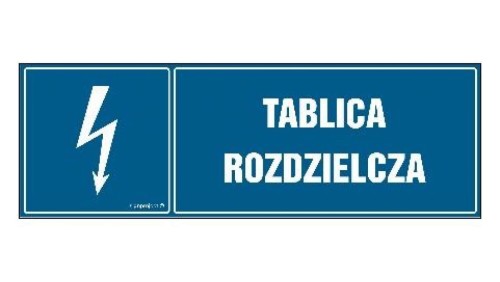 ZNAK - HH053 Tablica rozdzielcza 15 x 5 cm FN - Folia samoprzylepna