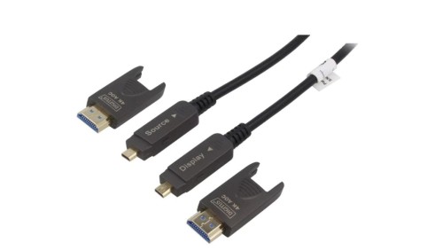 AK-330127-150-S Kabel HDCP 2.2,HDMI 2.0 optyczny LSZH 15m