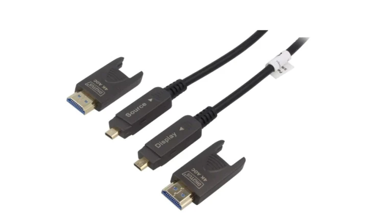 AK-330127-150-S Kabel HDCP 2.2,HDMI 2.0 optyczny LSZH 15m