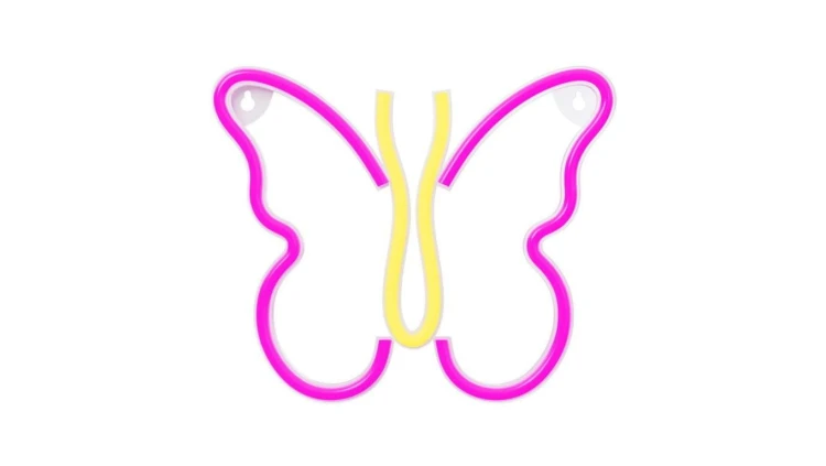 Neon LED MOTYL róż NNE03 Neolia