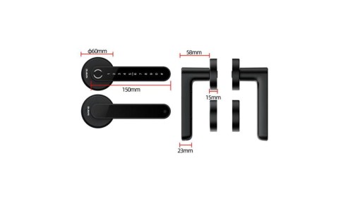 Elektroniczny zamek do drzwi SmartLock RCF MINI (odcisk palca, Mifare, PIN, Bluetooth)