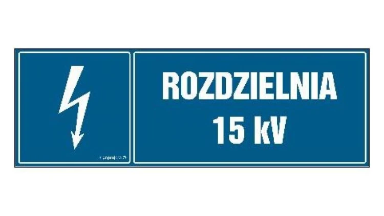 ZNAK - HH041 Rozdzielnica 15 kV 15 x 5 cm PN - Płyta 1mm