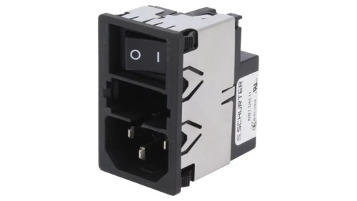 KMF1.1261.11Złącze zasilające AC gniazdo męskie 6A 250VAC IEC 60320 KMF