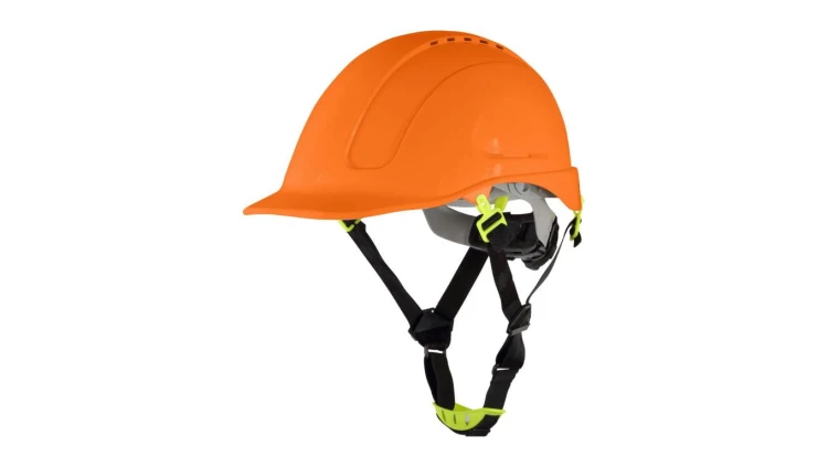 Kask HEŁM Przemysłowy BHP Roboczy Ochronny POMARAŃCZOWY ABS