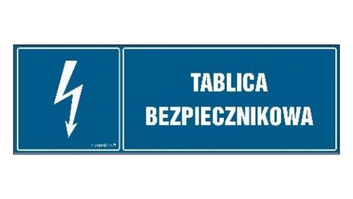 ZNAK - HH054 Tablica bezpiecznikowa 15 x 5 cm FN - Folia samoprzylepna