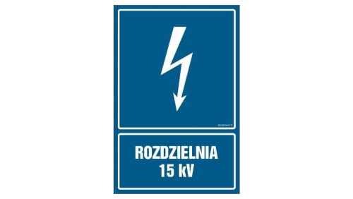 ZNAK - HG038 Transformator 50 kVA 70 x 105 cm PN - Płyta 1mm