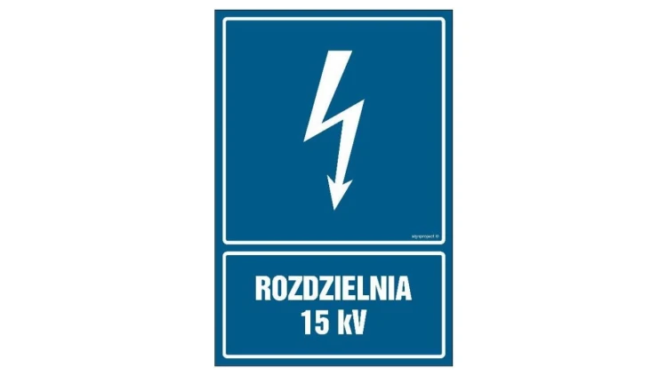 ZNAK - HG038 Transformator 50 kVA 70 x 105 cm PN - Płyta 1mm
