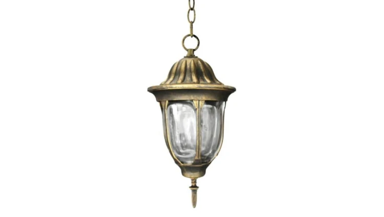 LAMPA OGRODOWA wisząca FLORENCJA 1xE27 IP43 GOLDLUX (Polux) PATYNA