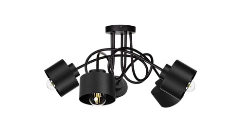 Lampa sufitowa nowoczesna 5xE27 SIMPLY BLACK