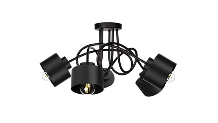 Lampa sufitowa nowoczesna 5xE27 SIMPLY BLACK