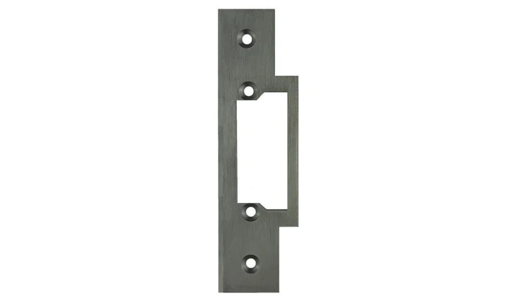Płaskownik krótki do elektrozaczepu Hartte z wyślizgiem OK-C1, 120x24x3 mm., stal nierdzewna