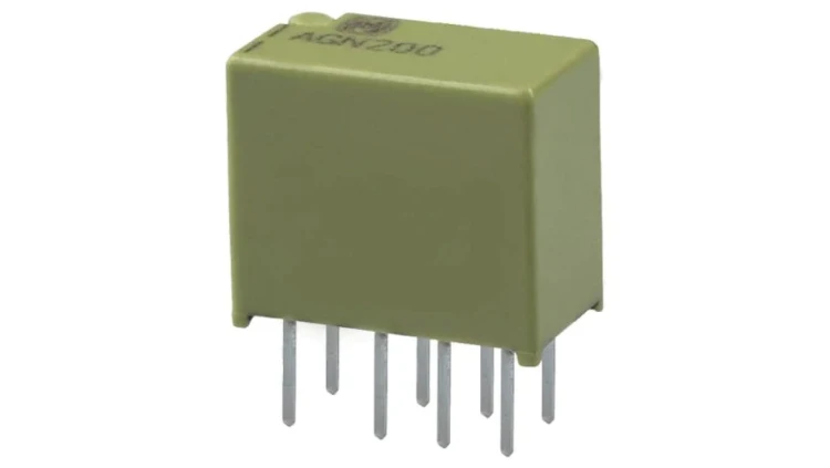 AGN2004H Przekaźnik elektromagnetyczny DPDT Ucewki 4,5VDC 0,3A/125VAC