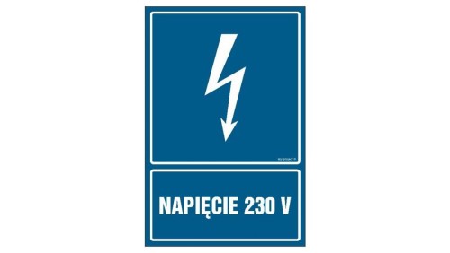 ZNAK - HG007 Napięcie 24 V 70 x 105 cm PN - Płyta 1mm