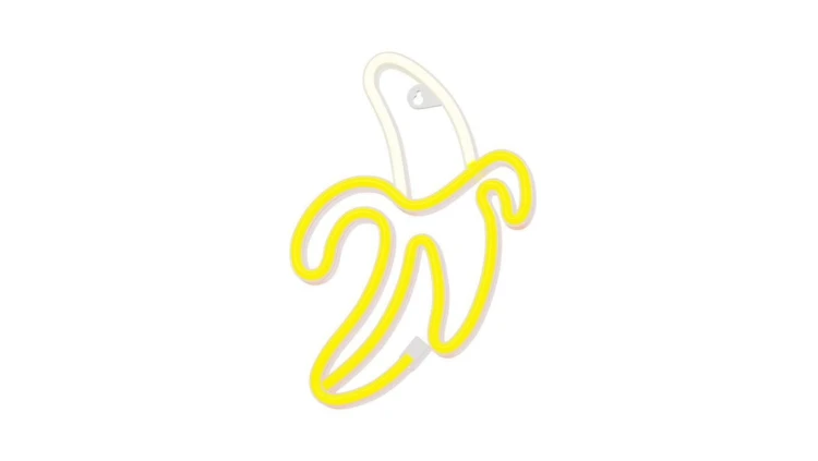 Neon LED BANAN biały żółty Bat + USB FLNE10 Forever Light