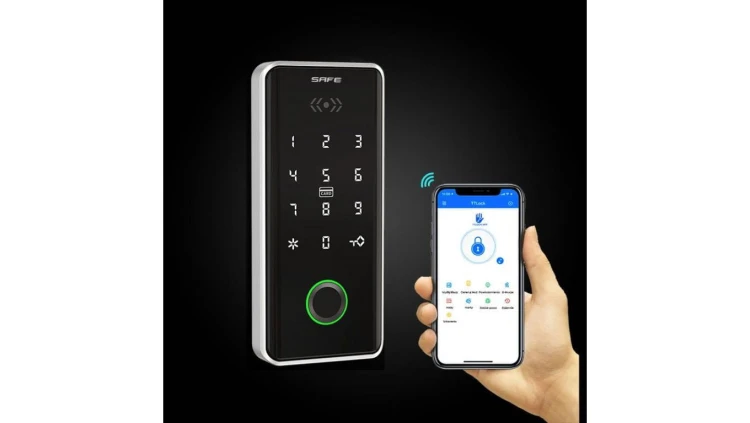 Elektroniczny zamek do szafek SmartLock RCF CABINE 2 ( odcisk palca, 13,56Mhz Mifare, kod PIN, Bluetooth)