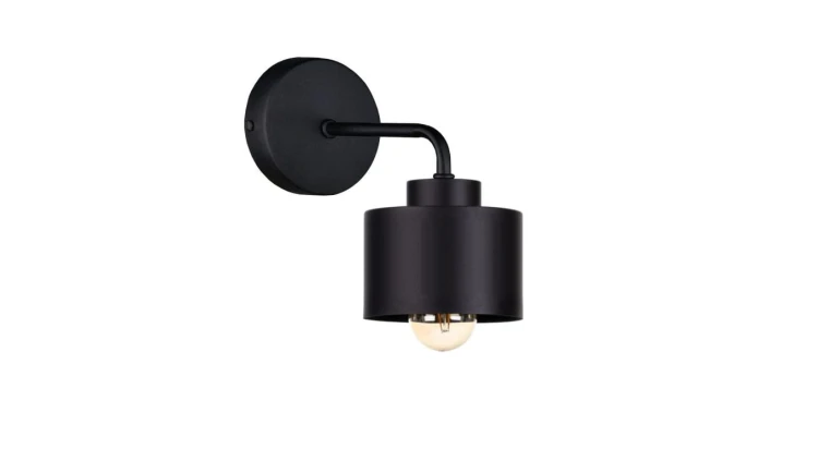 Kinkiet nowoczesny 1x E27 SIMPLY BLACK