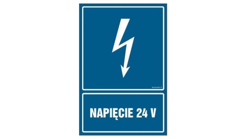 ZNAK - HG007 Napięcie 24 V 70 x 105 cm FN - Folia samoprzylepna