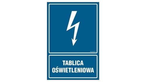 ZNAK - HG048 Tablica oświetleniowa 7,5 x 10 cm PN - Płyta 1mm