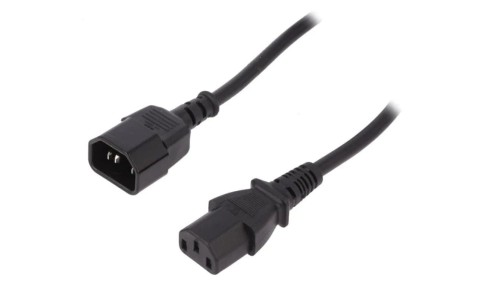 AK-440201-050-S Kabel IEC C13 żeński IEC C14 męski 5m 10A 250V