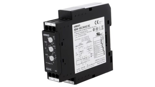 K8AK-VS2-24 Moduł typu przekaźnik nadzorczy napięcia o napięciu zasilania 24VAC/24VDC, montowany na szynę DIN