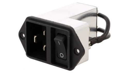 EC12.2101.001Złącze zasilające AC gniazdo męskie 16A 250VAC IEC 60320