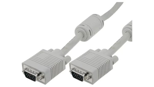 AK-310103-100-E Kabel D-Sub 15pin HD wtyk z obu stron szary 10m