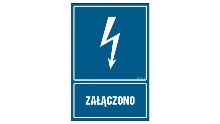 ZNAK - HG006 Załączono 7,5 x 10 cm PN - Płyta 1mm