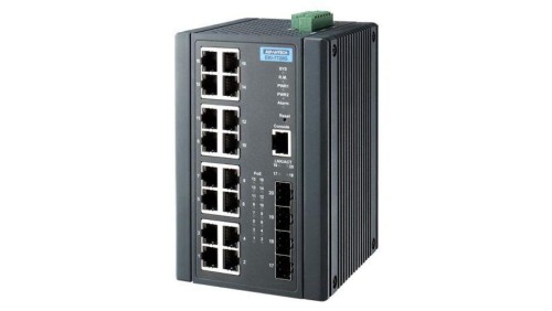 Zarządzalny switch gigabitowy SFP - 16 portów gigabit, 4 porty SFP EKI-7720G-4FPI-AE