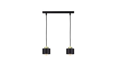 Lampa wisząca nowoczesna 2xE27 SIMPLY BLACK/GOLD