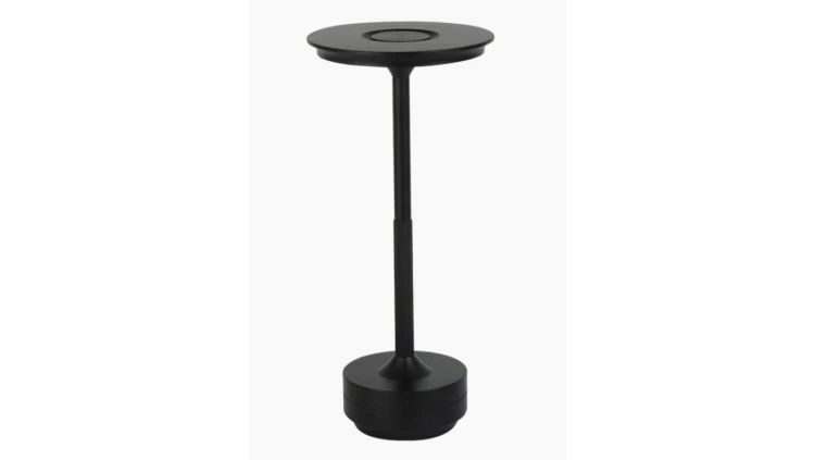Lampka stołowa na biurko LED line CAMELIA 2,5W 250lm zmienna barwa 3000K-5000K czarna akumulator 2x2000mAh