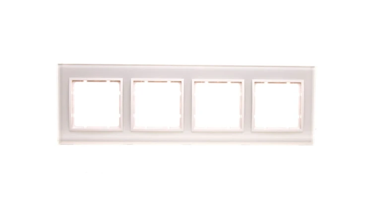 Berker B.7 Glas Ramka szklana poczwórna śnieżnobiała 10146909