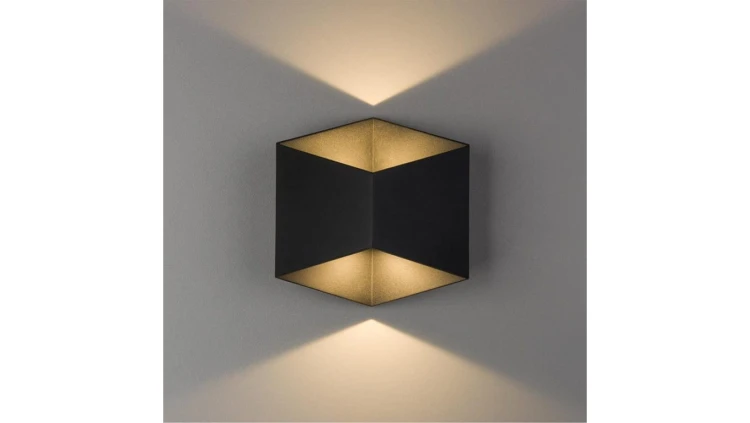 Kinkiet TRIANGLES LED 2x5W 700lm 3000K czarny IP54 8142 Nowodvorski