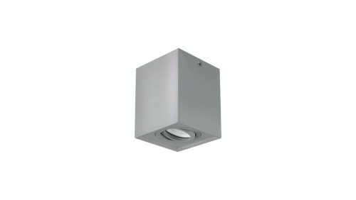 IDEUS OPRAWA SUFITOWA HARY KWADRATOWA GU 10 SILVER