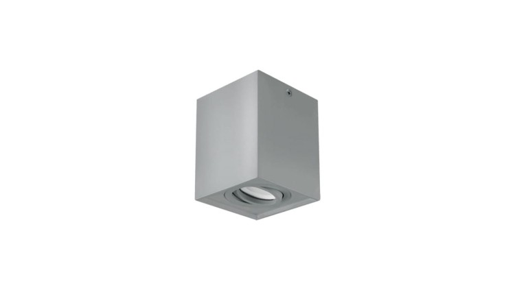 IDEUS OPRAWA SUFITOWA HARY KWADRATOWA GU 10 SILVER