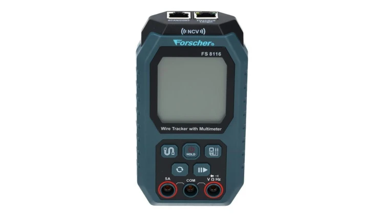 Tester kabli sieciowych RJ45, Multimetr + Szukacz par przewodów lokalizator Wire Tracker FORSCHER FS8116