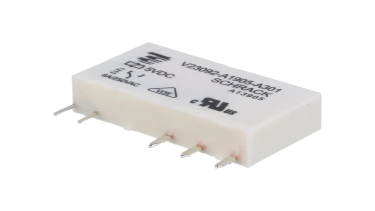V23092A1905A301 Przekaźnik elektromagnetyczny SPDT Ucewki: 5VDC 6A/250VAC