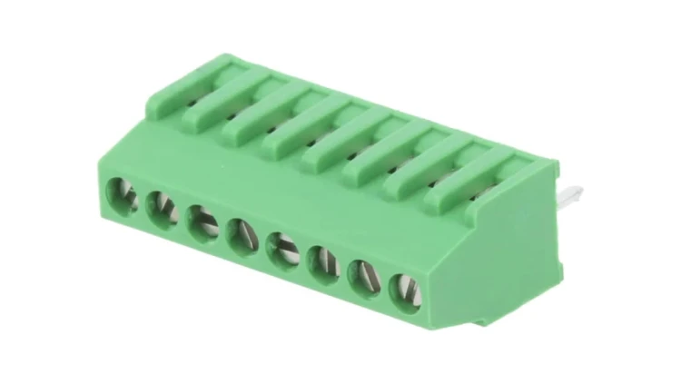 282834-8 Listwa zaciskowa do druku kątowe 90 2,54mm tory: 8 na PCB