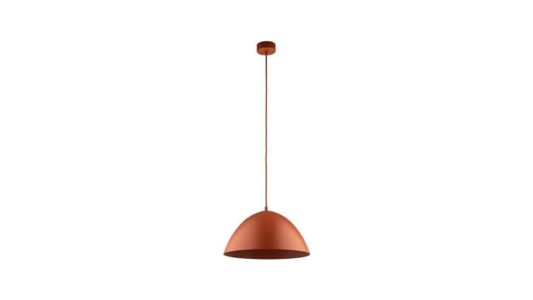 Lampa wisząca FARO w kolorze ceglanym, klosz w kształcie kopuły na E27 10259 TK Lighting