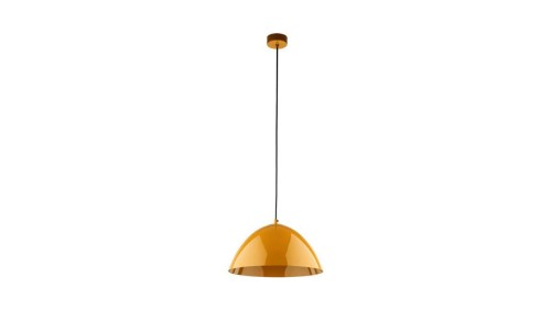 Lampa wisząca FARO w kolorze ochra z kloszem w kształcie kopuły Ø34 10263 TK Lighting