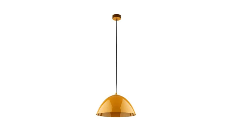 Lampa wisząca FARO w kolorze ochra z kloszem w kształcie kopuły Ø34 10263 TK Lighting