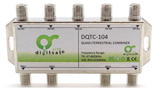 Sumator antenowy SAT Quad zew. DigitSat DQTC-104 03988