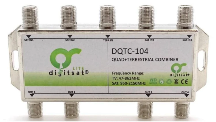 Sumator antenowy SAT Quad zew. DigitSat DQTC-104 03988
