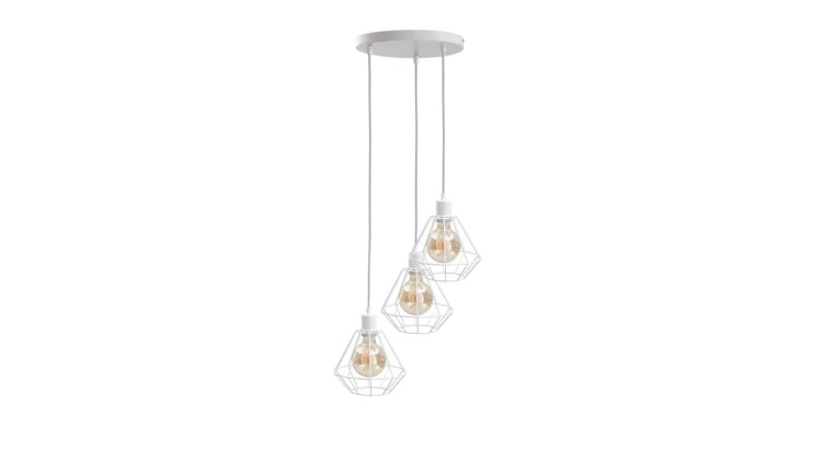Lampa wisząca loftowa 3x E27 FOSKAL WHITE