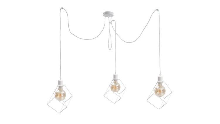 Lampa wisząca loftowa 3 xE27 RUBEN WHITE